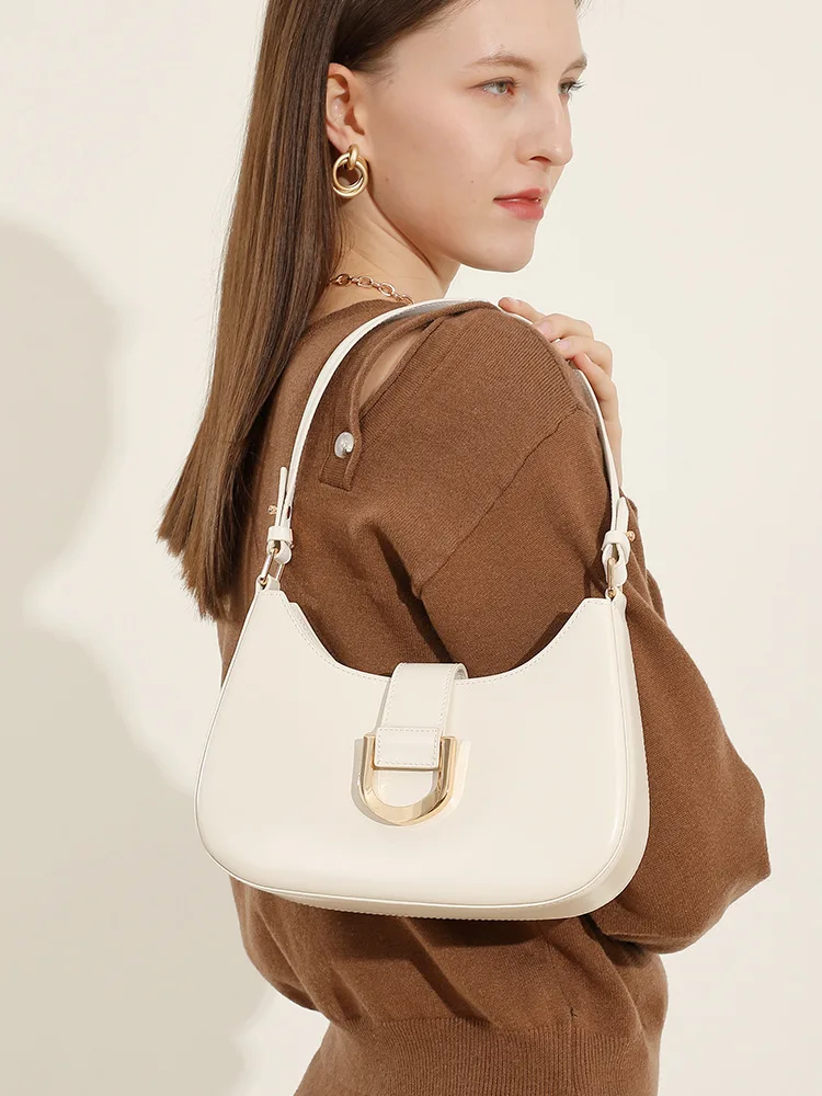

Cowhide original Commuting Fashion Simple Versatile Single Shoulder Crossbody Bag designer luxury genuine leather bags for women