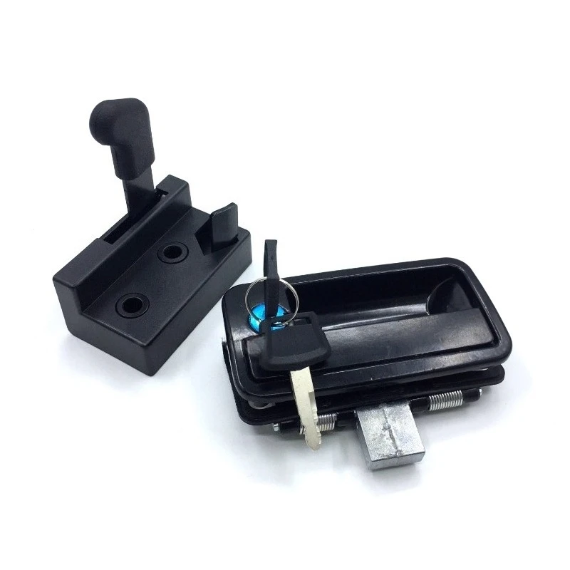 

Excavator Parts for Hook Machine Shanhe Smart SWE50 60 70 Cab Door Lock Cylinder Block Assembly Outer Handle