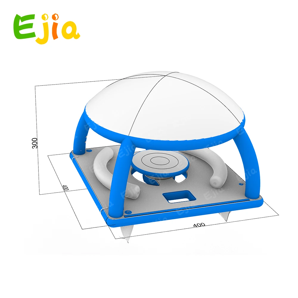 Tente flottante gonflable d'été, pour loisirs en plein air, plate-forme flottante avec tente