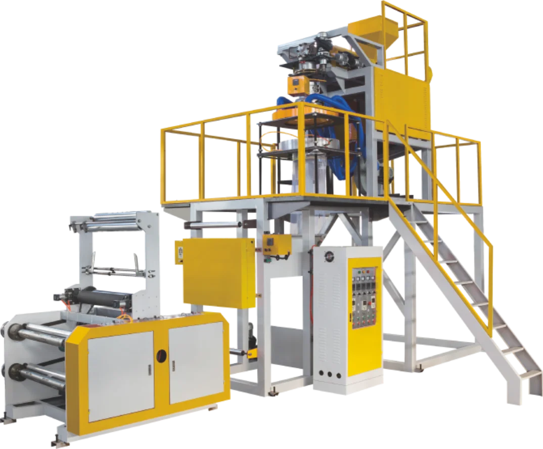 SJ-PP50 Two-layer Corrosion Resistance PP Film Blowing Machine Motor Uniform Discharging 38CrMoAl Nitrided Screw Barrel Blown