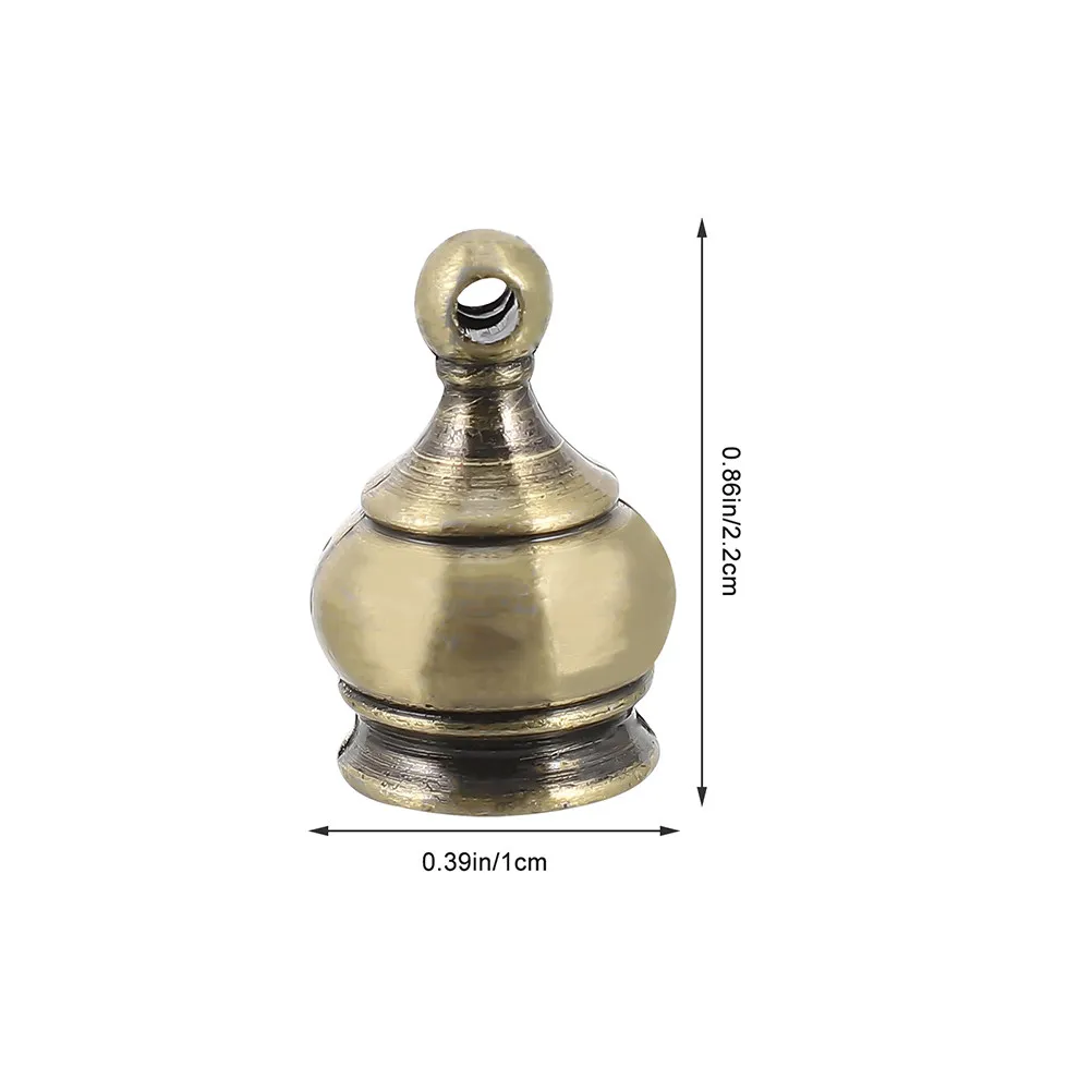 8Pcs Decorative Crown Screw Caps Lamp Finial Knobs Threaded M10x1 for Lamp Shade Bed Post Home Lighting Accessories