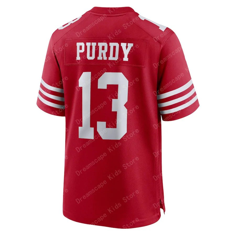 25/24 New Arriavl Summer Men T-shirt Brock Purdy San Francisco 49ers No.13 Szybkoschnący Kobiety Mężczyźni T-Shirt Adult Jersey Kit Top