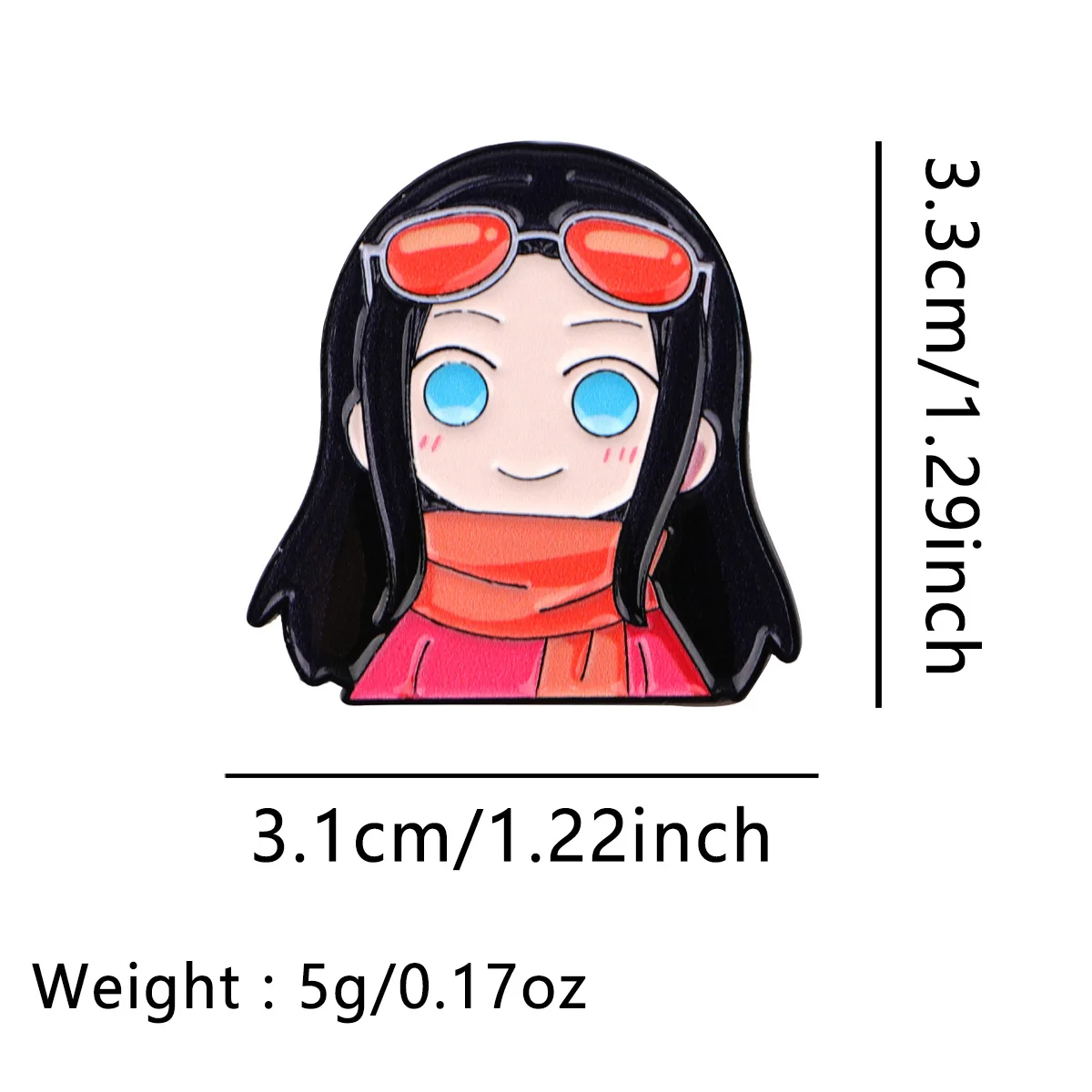 Süße japanische Anime Luffy Emaille Pin Mädchen Damen Broschen Anstecknadeln für Rucksack Manga Abzeichen Schmuck Cosplay Zubehör