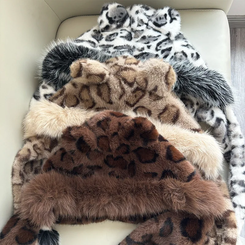 طباعة غامض قبعة تدفئة قبعة منغولية المألوف كل مباراة الخريف والشتاء سميكة الدافئة سدادات حماية الأذن وعاء قبعة صياد قبعة