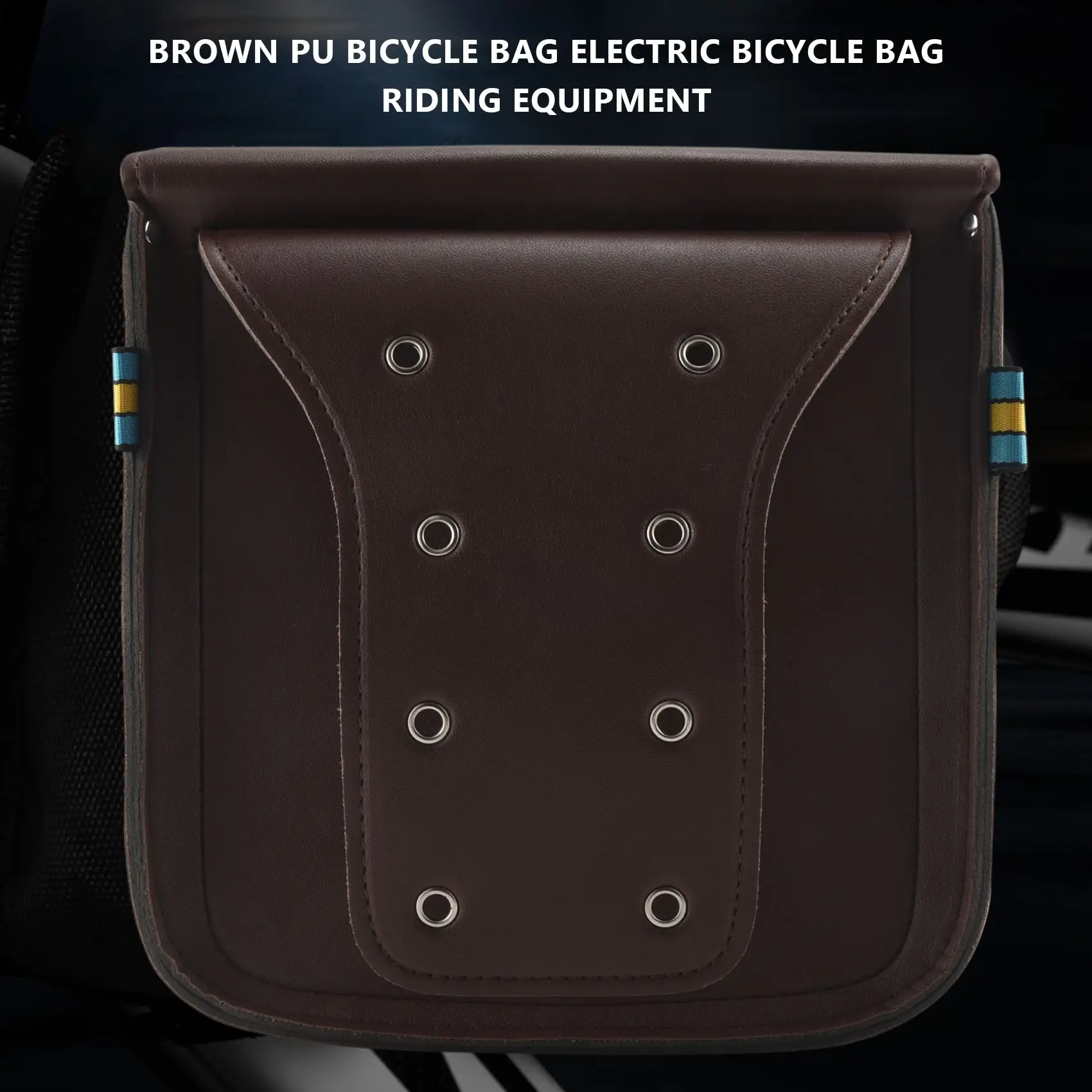【STOCK】Retro Bicycle Rack Bag Leather Rear Rack Bike Bags Robust Rear Seatpost for Retro Bicycle Saddle Rack Accessories,Brown