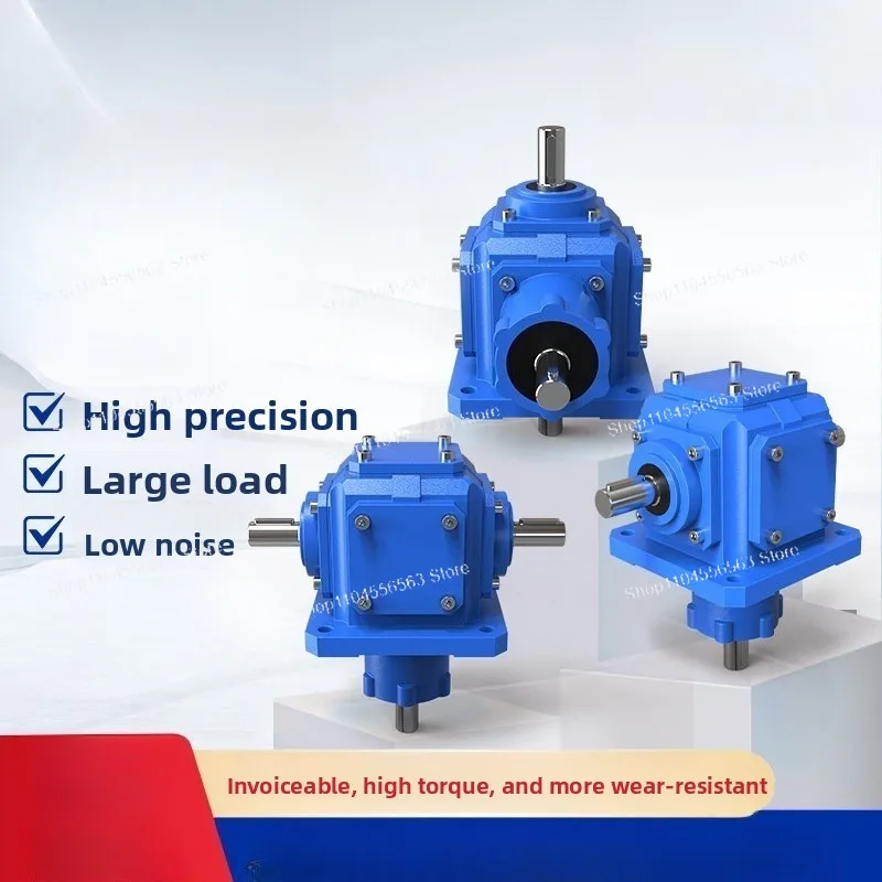 T-type Steering Gear Cross Steering Gearbox 90 Degree Right Angle Steering Gear Commutator Spiral Bevel Gear Reducer