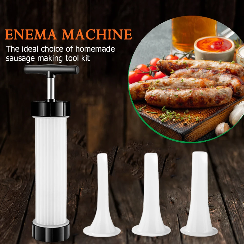 Manual Sausage Stuffing Machine Quick Sausage Filling Meat Injector Tool BPA Free Suitable for Family Gatherings and Barbecues