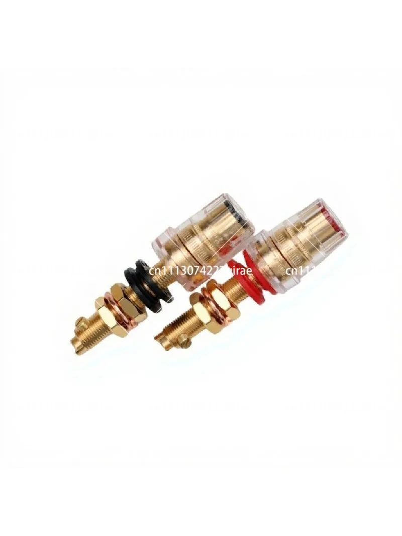 Brass Gold Plated Amplifier/Speaker Terminal Posts CMC-858-L-G Long Pair / CMC-858-S-G Short Pair