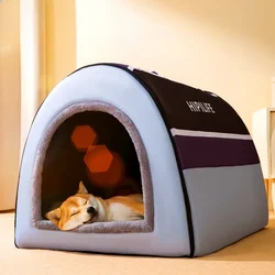 Big Dog Mongolian Bag Kennel Medium Size Large Autumn and Winter Dog House Removable and Washable Four Seasons Pet Supplies