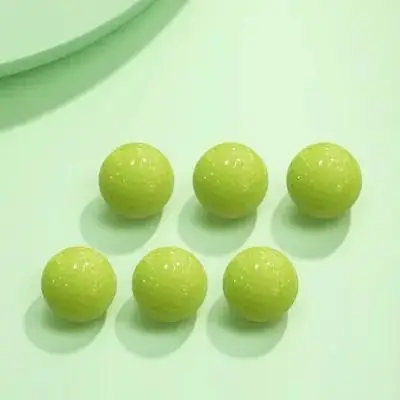 6Pcs Glow Golf Balls Fluorescent Light Absorbing Luminous Night Use Ball Increased Visibility for Outdoor Training