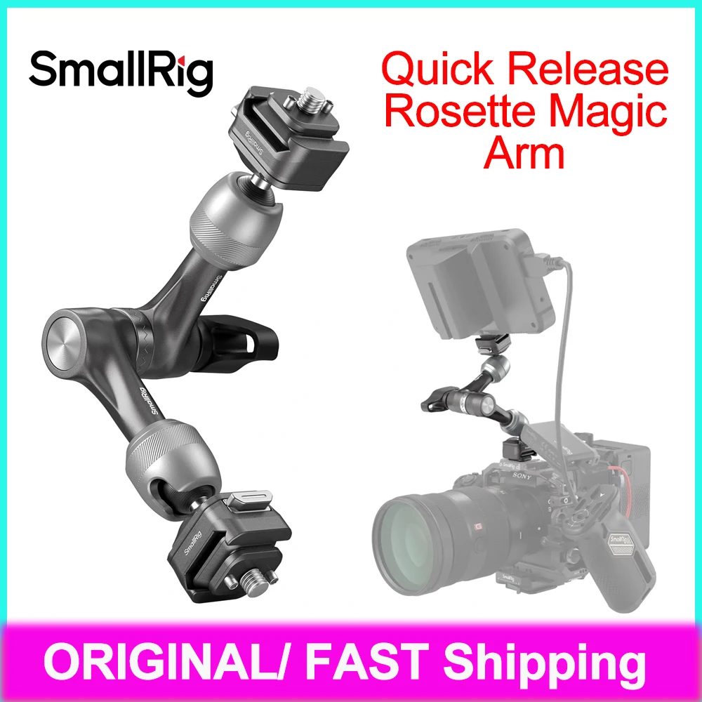 SmallRig HawkLock H21 Quick Release Rosette Magic Arm 11inch with Ball Head Self-Locking System Anti-Deflection Protection