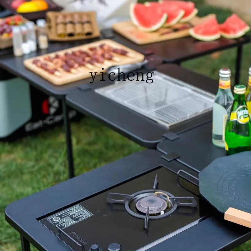 

zz outdoor mobile kitchenette kitchen box portable car camping folding outdoor table