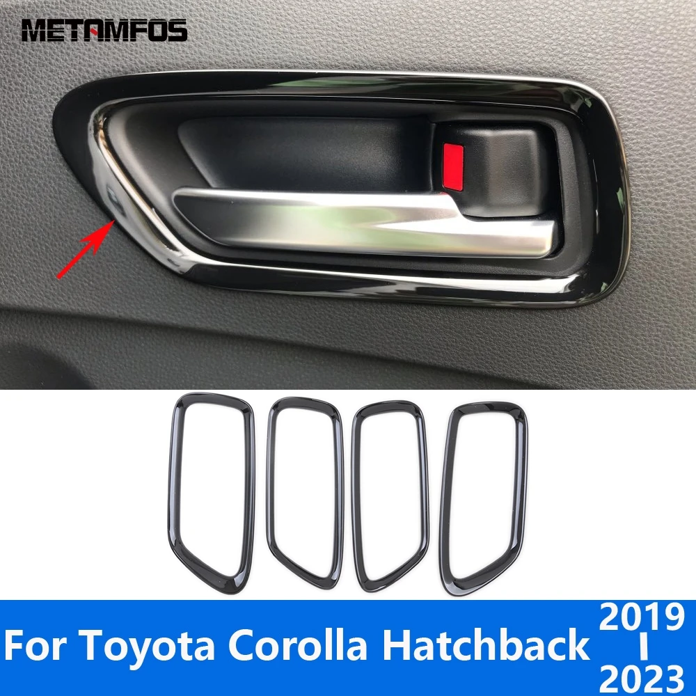 For Toyota Corolla 2019 2020 2021 2022 2023 Hatchback Matte Interior Door Handle Bowl Cover Trim Sticker Accessories Car Styling