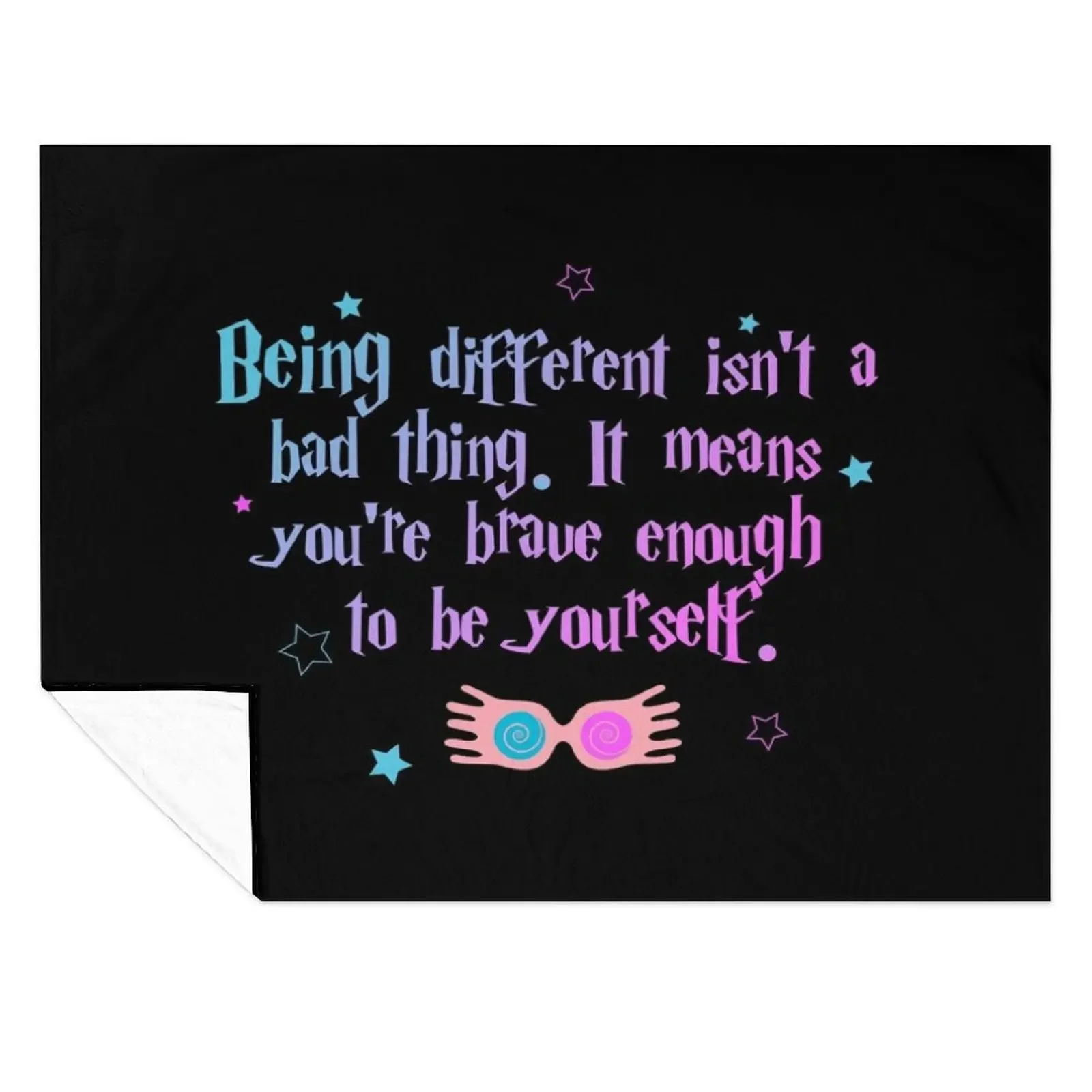 

Being different isnt a bad thing Throw Blanket Soft Bed Furrys Luxury Designer Blankets