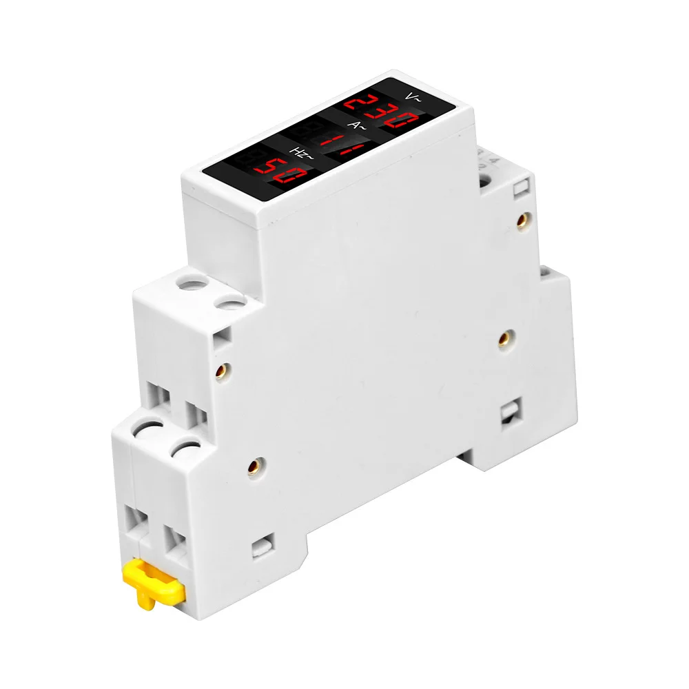 

SDM011VAH 80-500V 1-100A 0-99Hz Voltage Current Frequency Meter Din Rail LED Digital Display Single-Phase Modular Current Meter