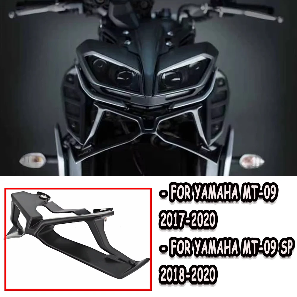 

Suitable for Yamaha MT-09 MT09 SP 2017-2020 2019 motorcycle accessories with exposed downforce front spoiler Winglet aerodynamic