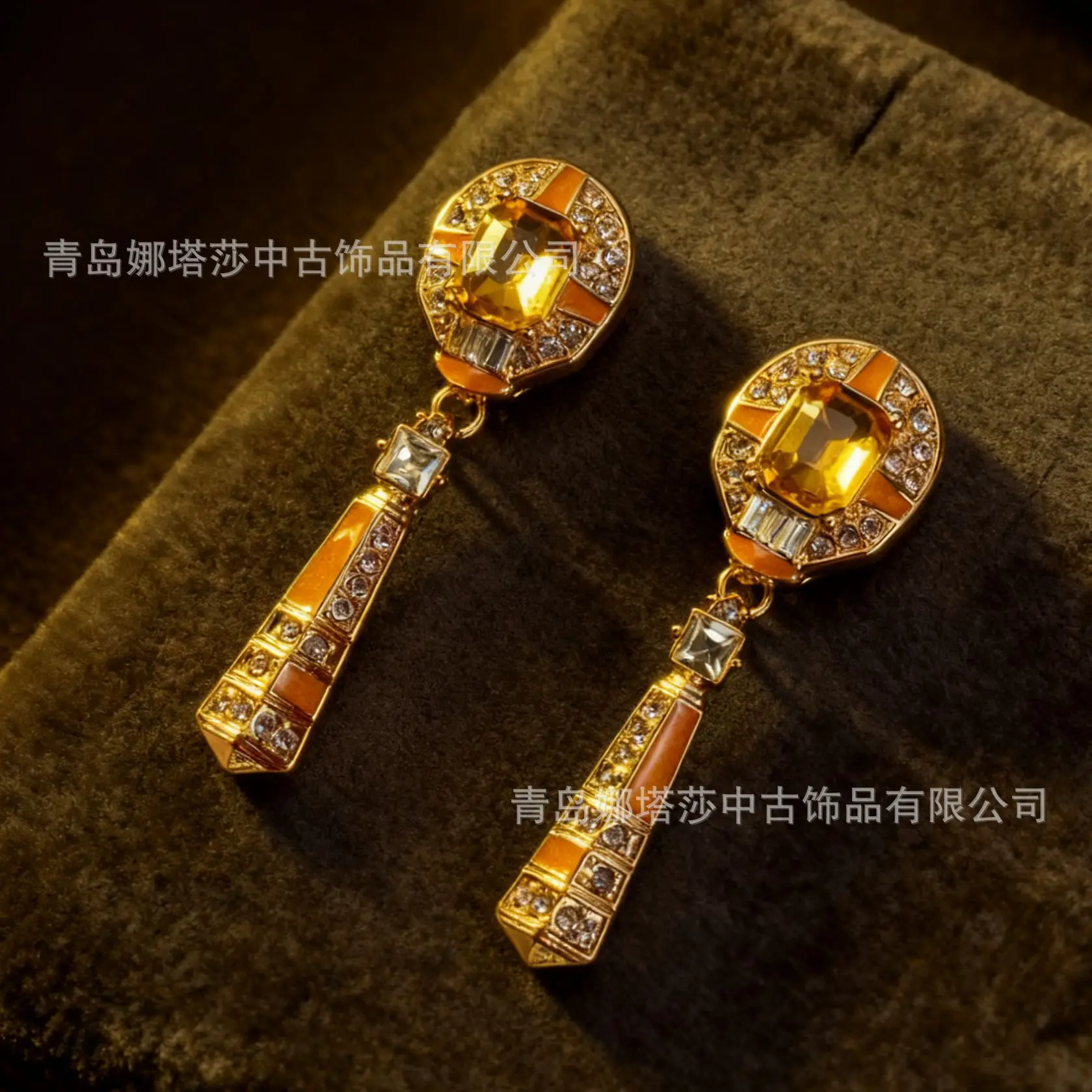 

Винтажные серьги-гвоздики, инкрустированные бриллиантами, серьги с кристаллами