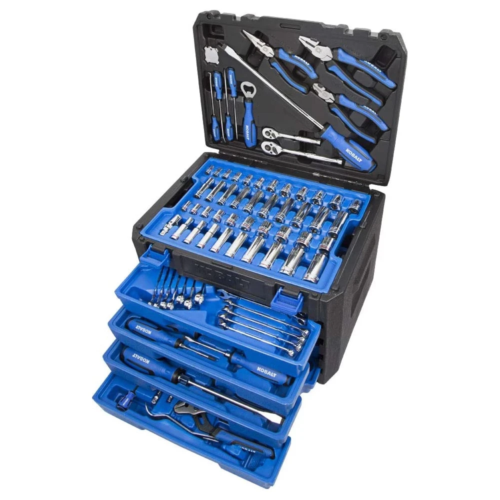 

New low price 100-Piece Household Tool Set Hard Case Full Set Wall Plate