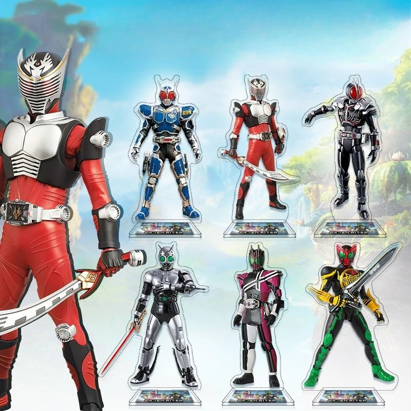 Kamen Rider Acrylic Stand Figure Masked Rider 1 Masked Rider 2 Anime Peripherals Cute Humanoid Station Sign Desktop Ornament