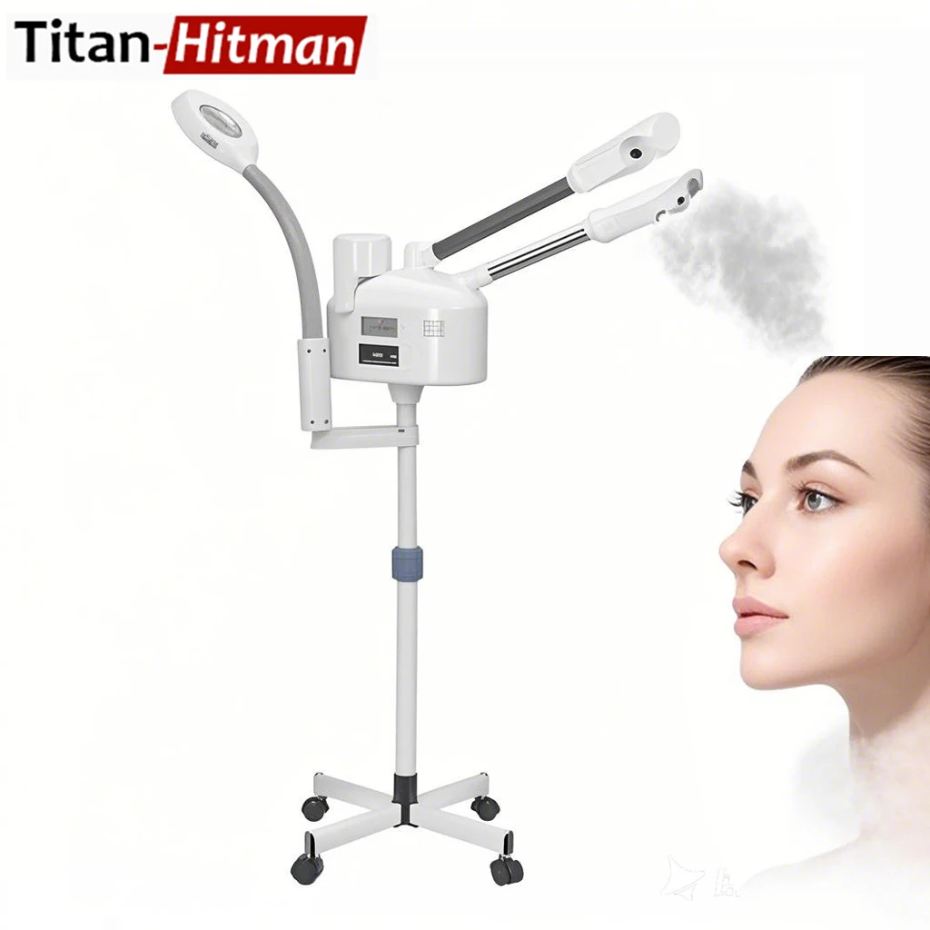 

Professional Beauty Face Steaming Instrument Hot And Cold Spray Generator 5-Fold Headlight Deep Cleaning Moisturizing For Beauty