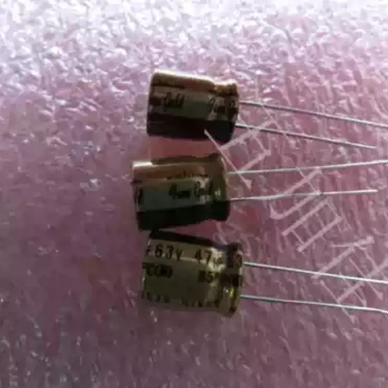 

10-100pcs Japanese Fine Gold 63V47UF Gold Case Audio Fever Capacitor