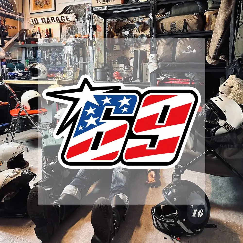 Lucky number 69 Aesthetic Graffiti Stickers Waterproof PVC Decals for Car Motorcycle Skateboard Helmet Notebook