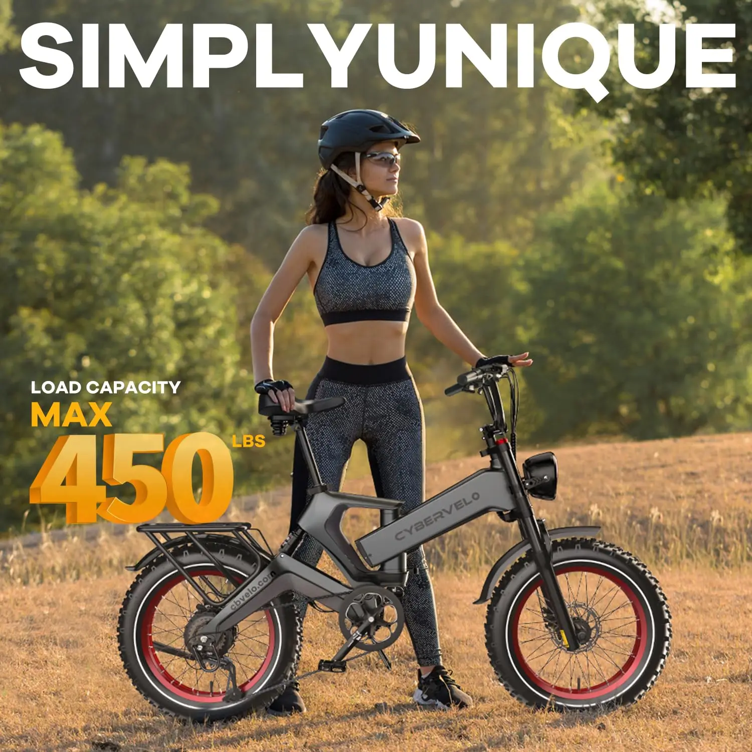 

2000W Peak Folding Electric Bike for Adults, 20" x 4.0" Fat Tire All Terrain Ebike, 48V 25Ah Removable Battery 35MPH High Speed 100+ Miles Long Range Cybervelo EK6