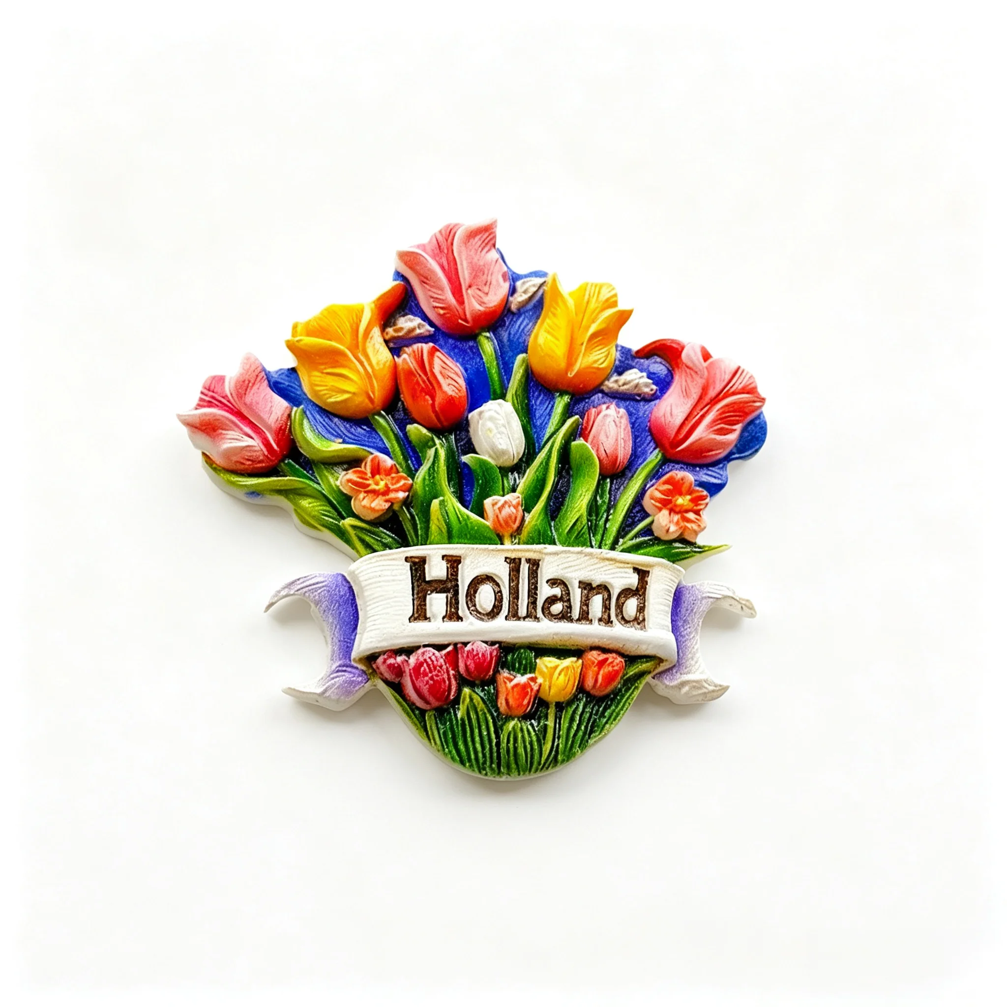 Holland Tulip 3D Resin Fridge Magnet Netherlands Travel Souvenir Refrigerator Magnetic Sticker Home Kitchen Decor Gift