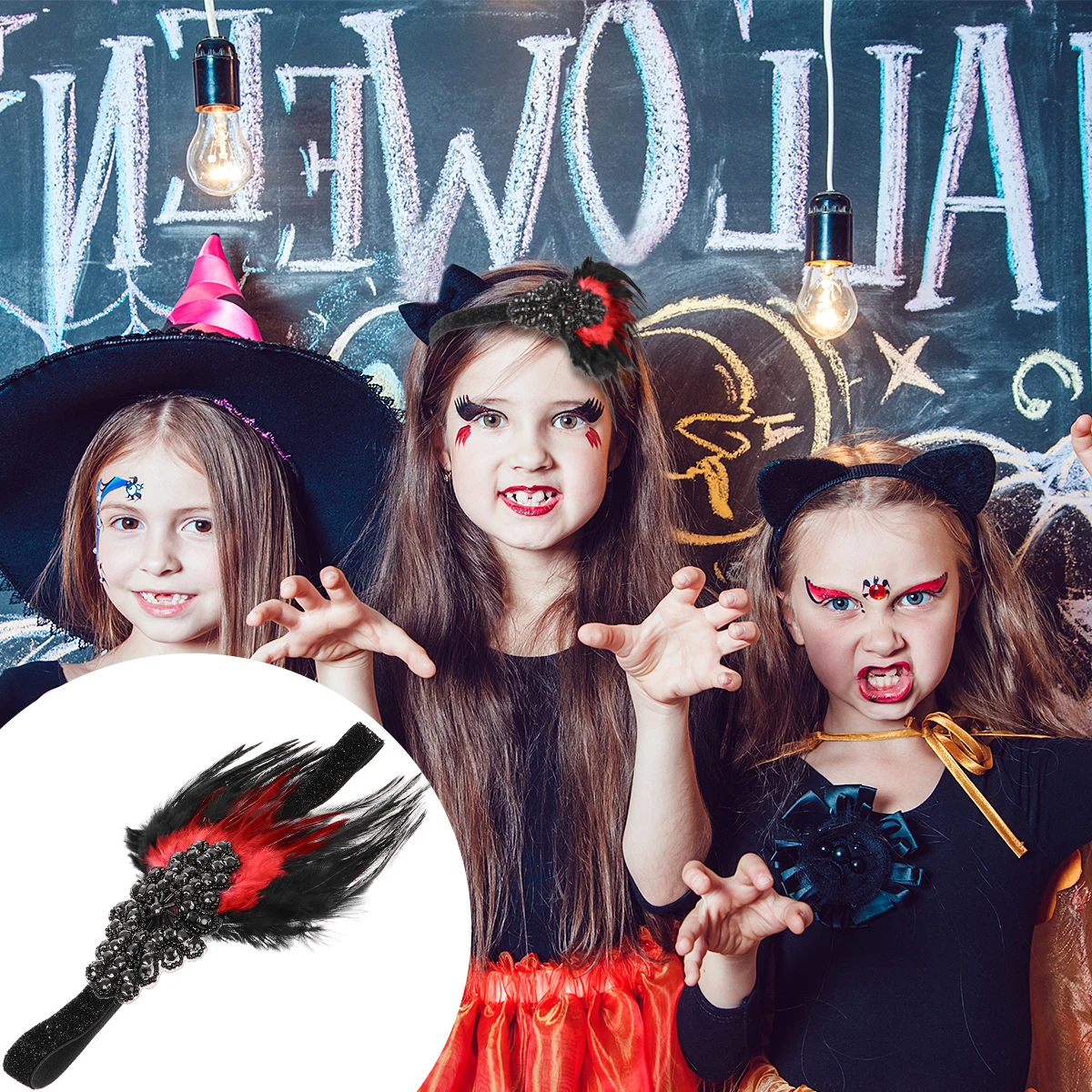 

Headb Flapper Headdress 1920s Hair B Halloween Costume Accessory Retro Design Safe Durable Lightweight Comfortable Wear