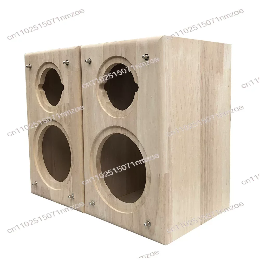 Modified Shell Solid Wood Log Speaker Empty Box 4-inch 5-inch 6.5-inch Two-frequency Subwoofer Car Speaker