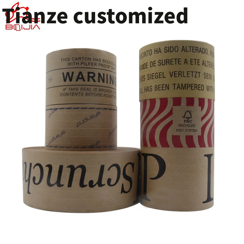 

10 pieces.custom.Custom Writable Paper Kraft Tape Custom Kraft Brown Eco Packaging Self Adhesive Gummed With Print Logo Pr