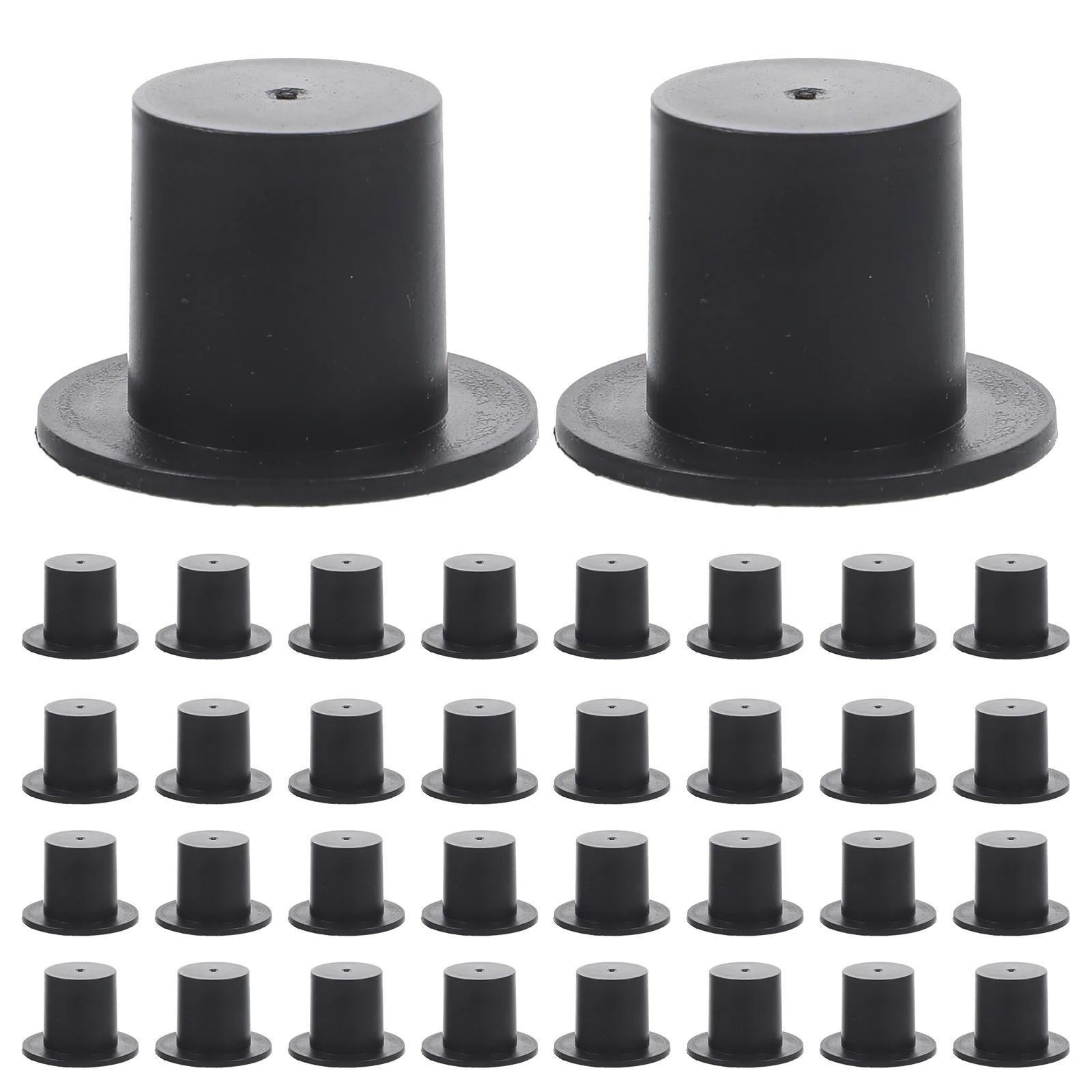 50 Pcs Plastic Clown Hat Handcraft Mini Hats Kawaii Tiny Party Snowman Wear-resistant Decorative Formal