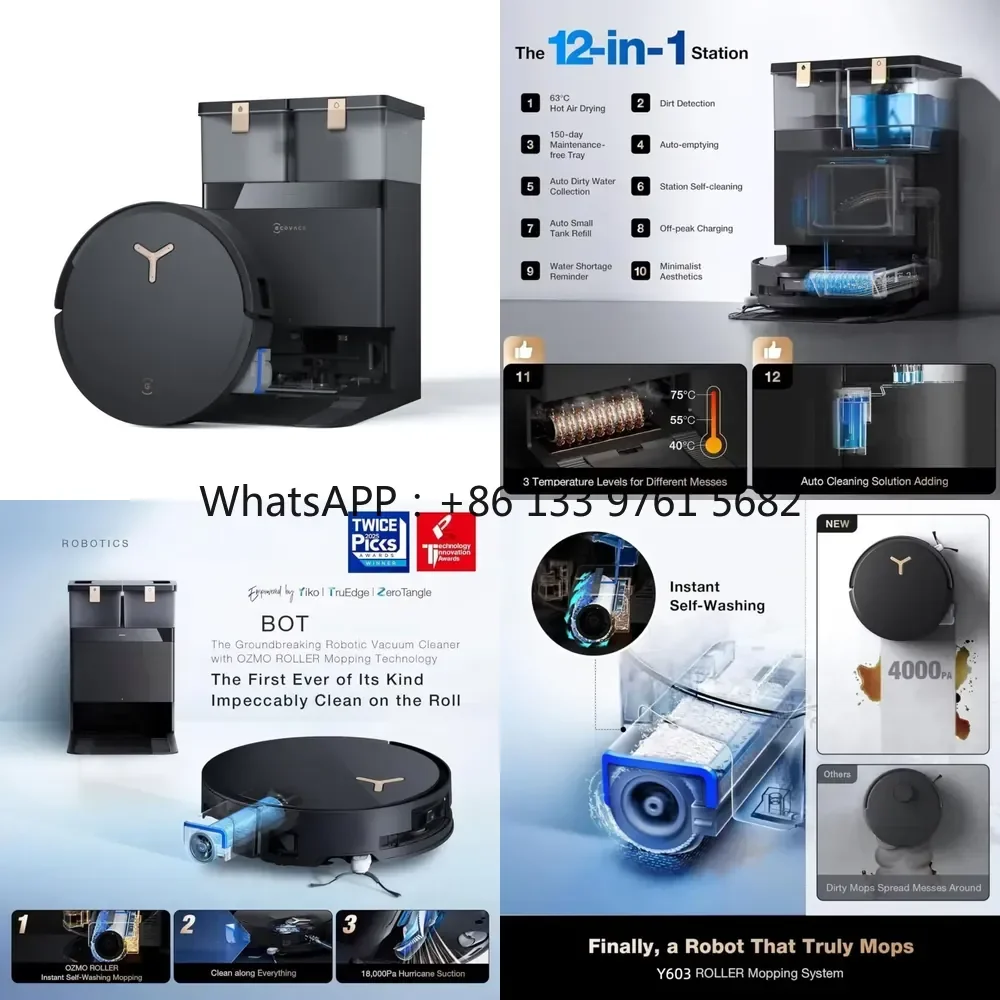 WSQ Factory Supplying Automatic Battery Roborock Vacuum Cleaner Ecovacs Deebot X8 Pro Omni 18000Pa Sweeping and Mopping