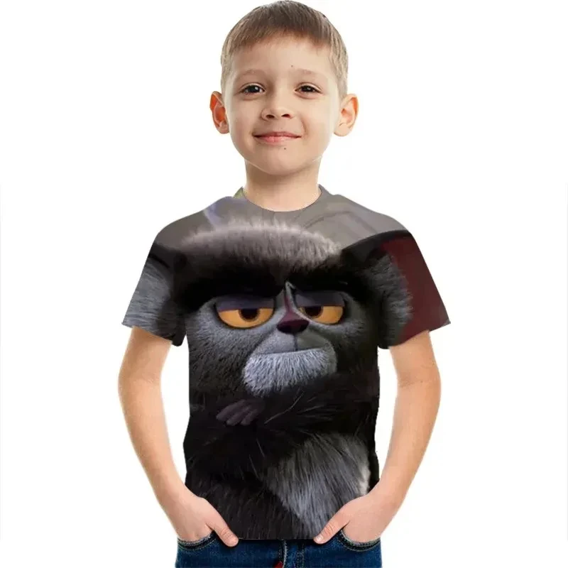 Sunlight Grizzy Bear 3d Print T Shirts Summer Funny Clothes Top Baby Boys Girl Teen Christmas Lemmings Tshirt Camisetas Tops