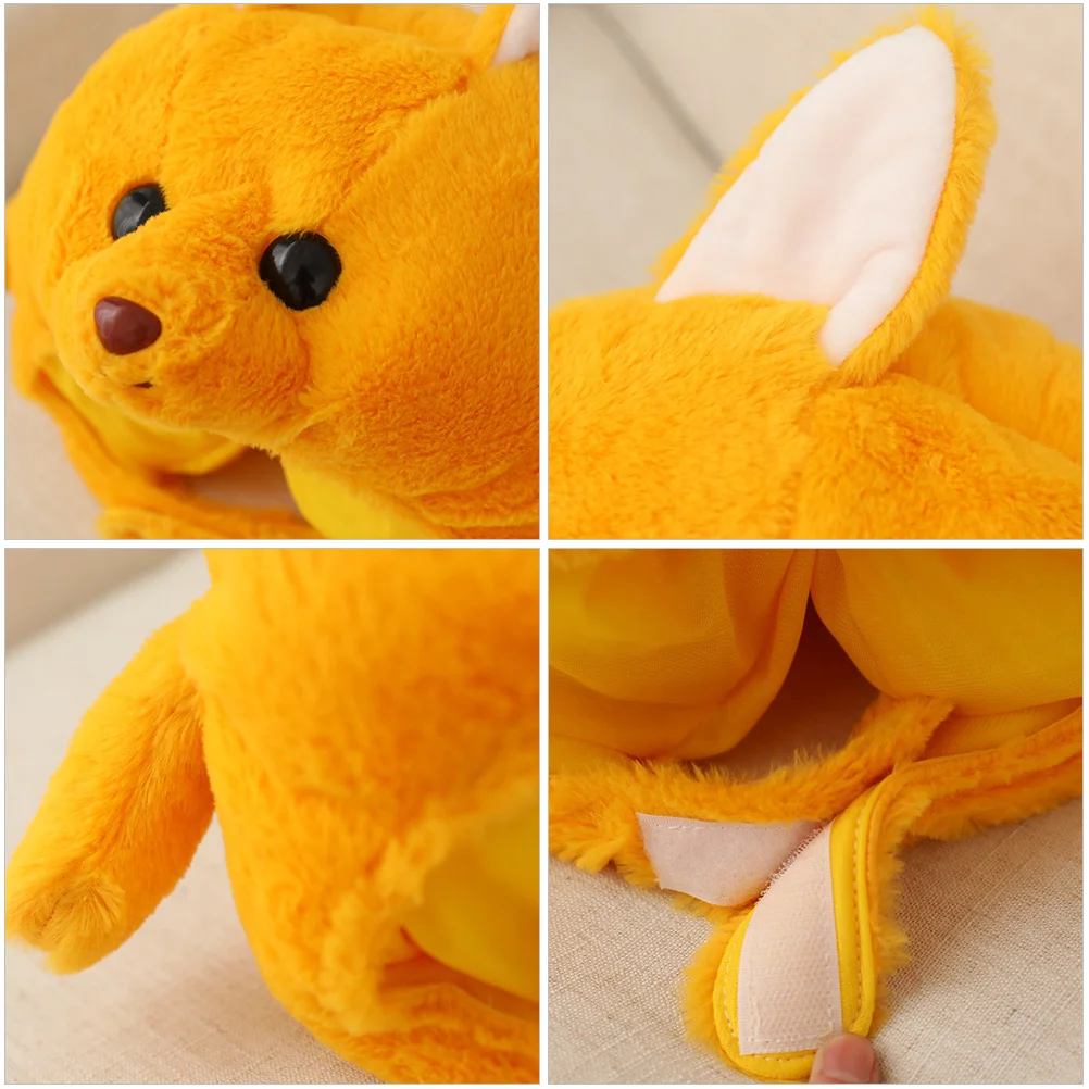 

Cartoon Kangaroo Hat Adorable Headgear Fashionable Headdress Novel Party Hats Pillow Kids Bedroom Decor