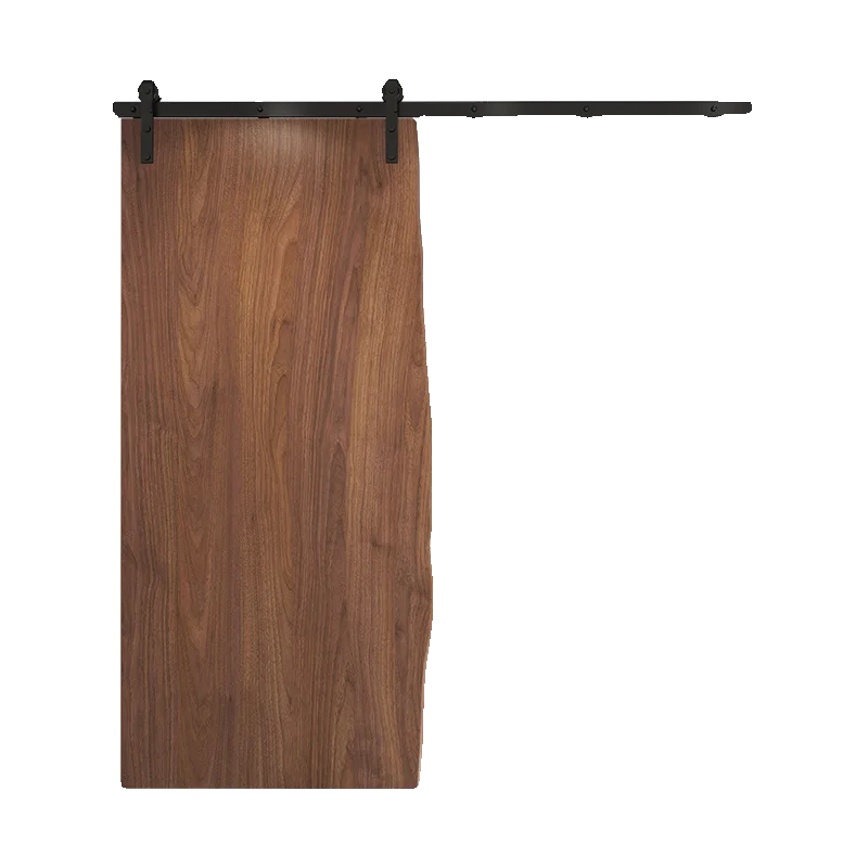 American retro solid wood sliding door kitchen hanging rail bathroom partition door