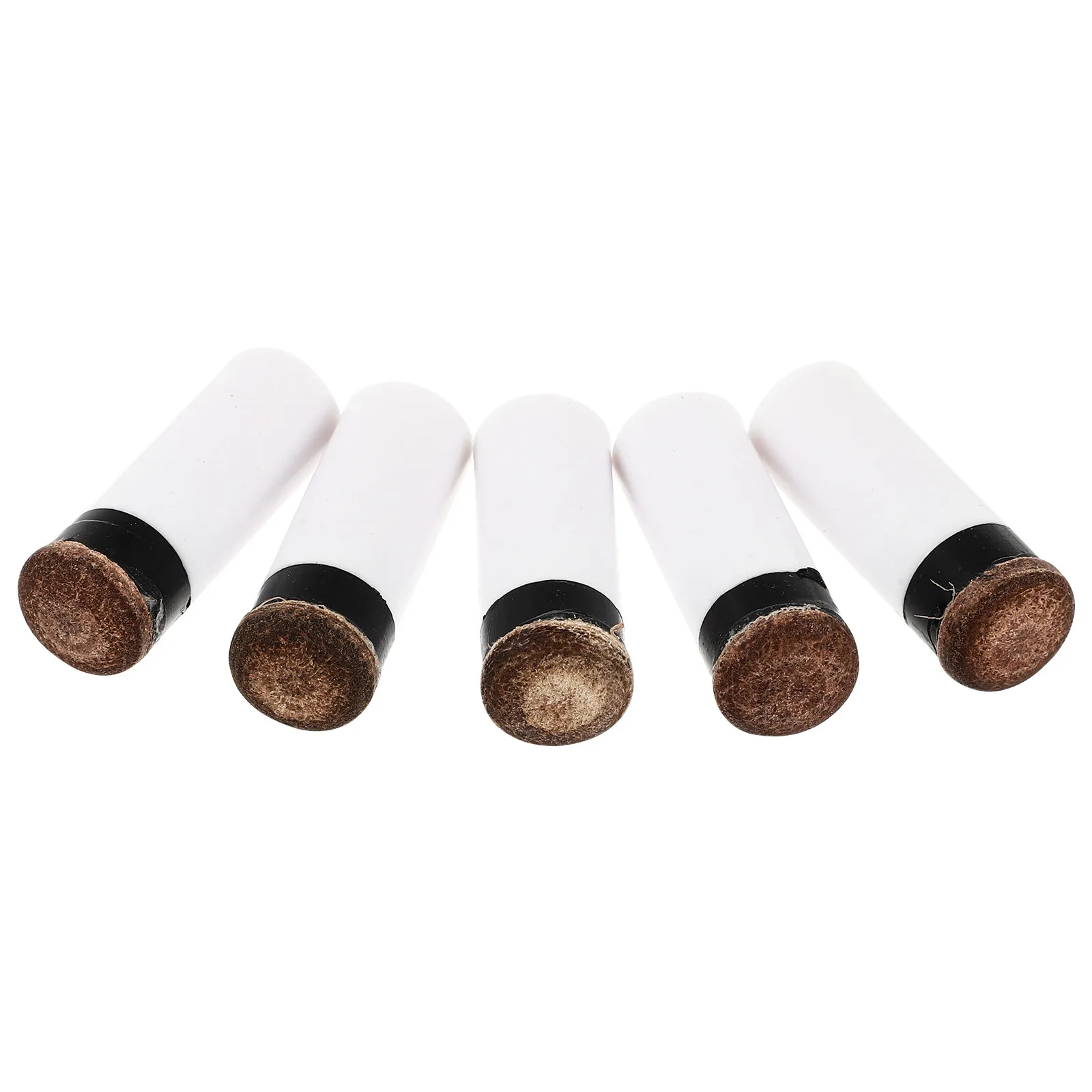 

5Pcs Billiard Cue Tips Plastic Screw-on Replacement Ferrules for Pool Cues End Protection Anti-Split Smooth Finish Portable