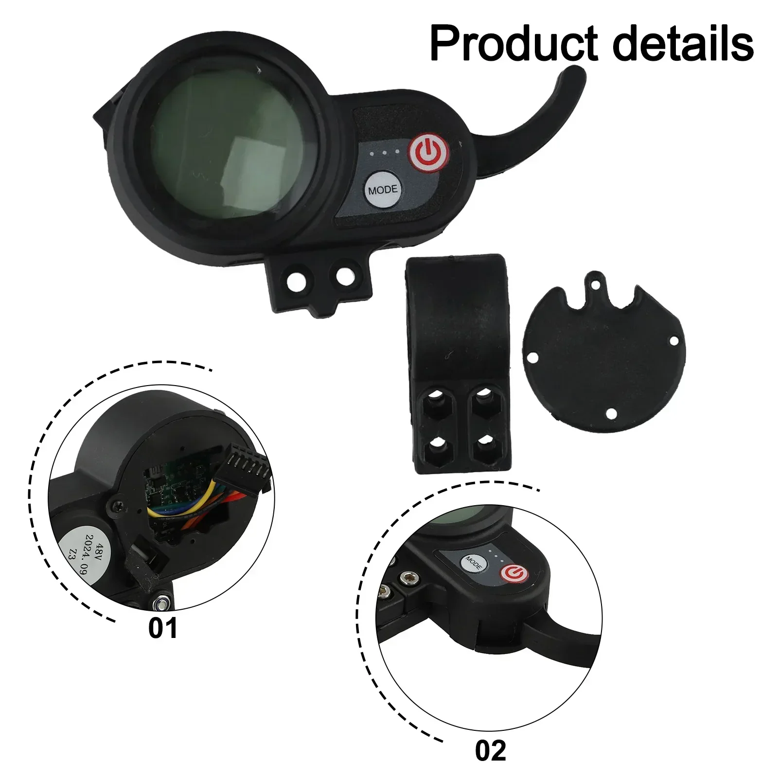 6 Pins Accelerator Electric Scooter Display Lightweight Design User-friendly Installation For JP Electric Scooter
