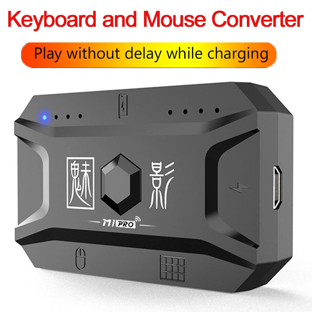 M1 Pro Bluetooth Hub USB 5.0 Converter for PUBG Portable Mobile Game Keyboard and Mouse Adapter Converter for Android IOS System