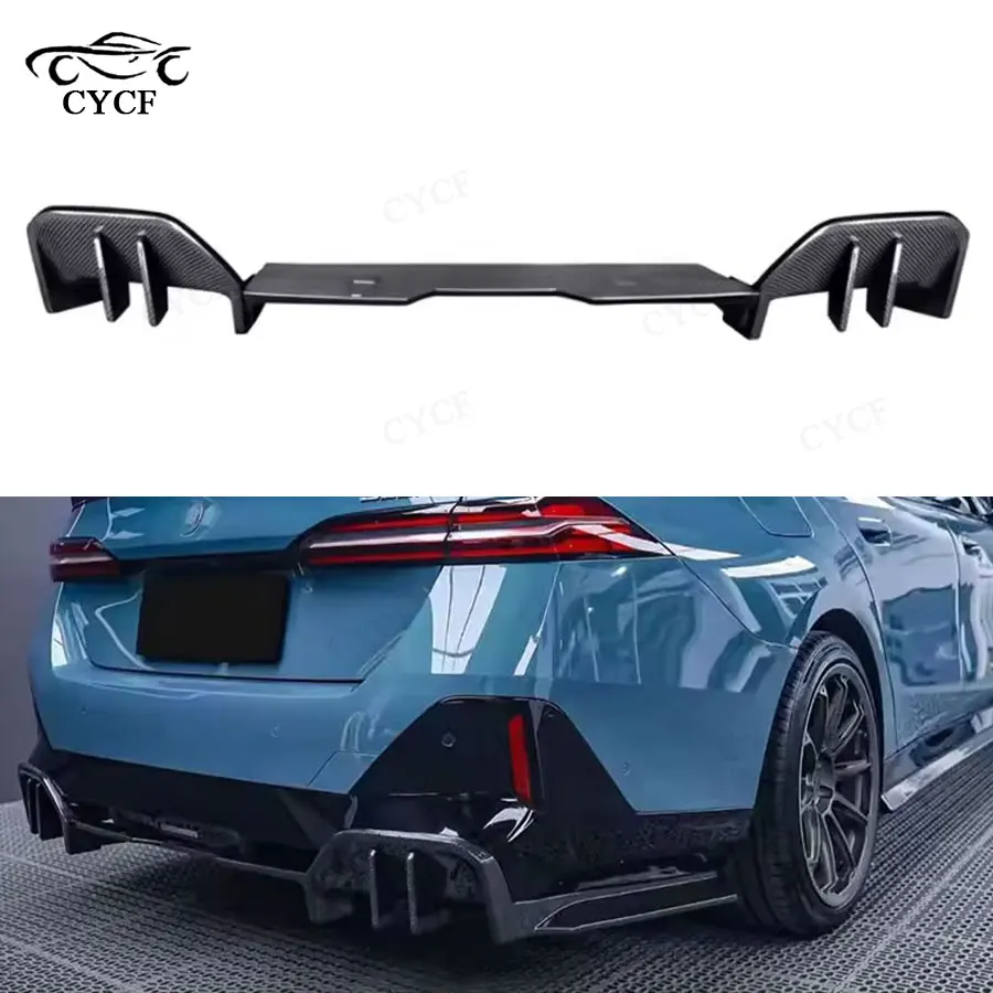 

Для BMW 5 серии G60 G68 спойлер заднего бампера из углеродного волокна, диффузор задней губы, спойлер для губ, комплект кузова, автозапчасти