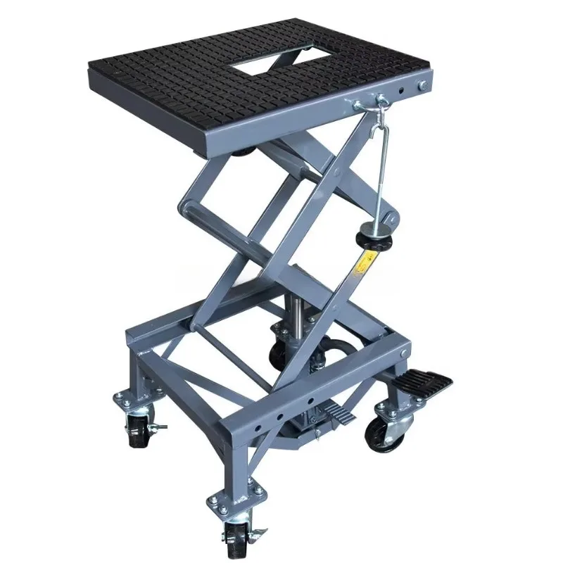 Heavy Duty Dirt Bike Motorbike Scissor Lift Stand Table Motorcycle Scissor Jack Hydraulic Motorcycle Lift Machine