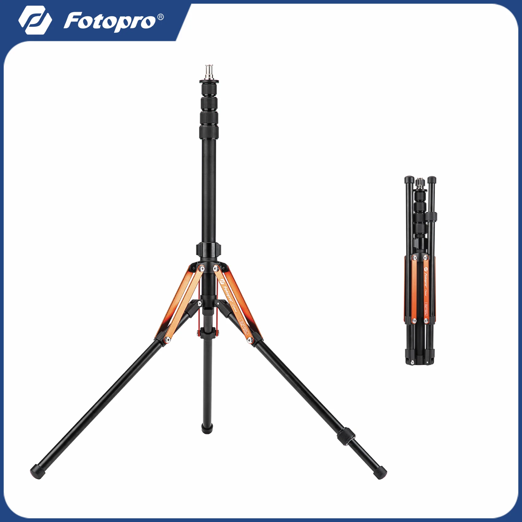 

Fotopro 82" Photography Light Stand Portable Adjustable Tripod for Speedlight Reflector Softbox Ring Light TR-02 Series