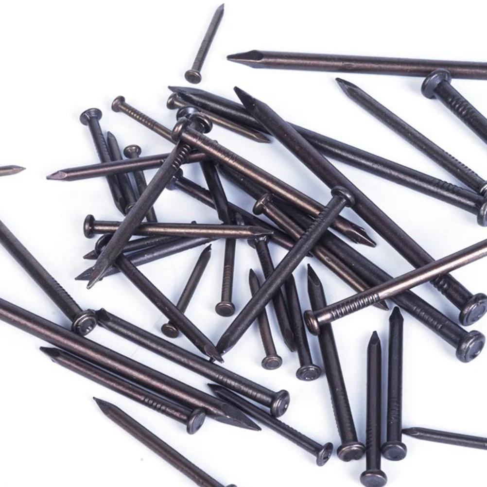 

50 Pcs Cement Nail Point Tip Wall Masonry Spring Nails for Brick Carbon Steel Small