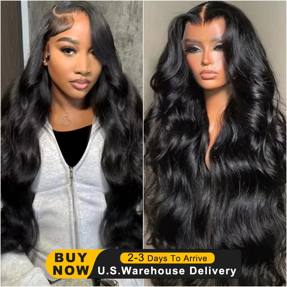 200 الكثافة الجسم موجة 13x4 HD الدانتيل الشفاف الجبهة 100% باروكة من شعر طبيعي أسود 13x6 الدانتيل الباروكات الأمامية 32 34 36 بوصة قطعها مسبقا #1