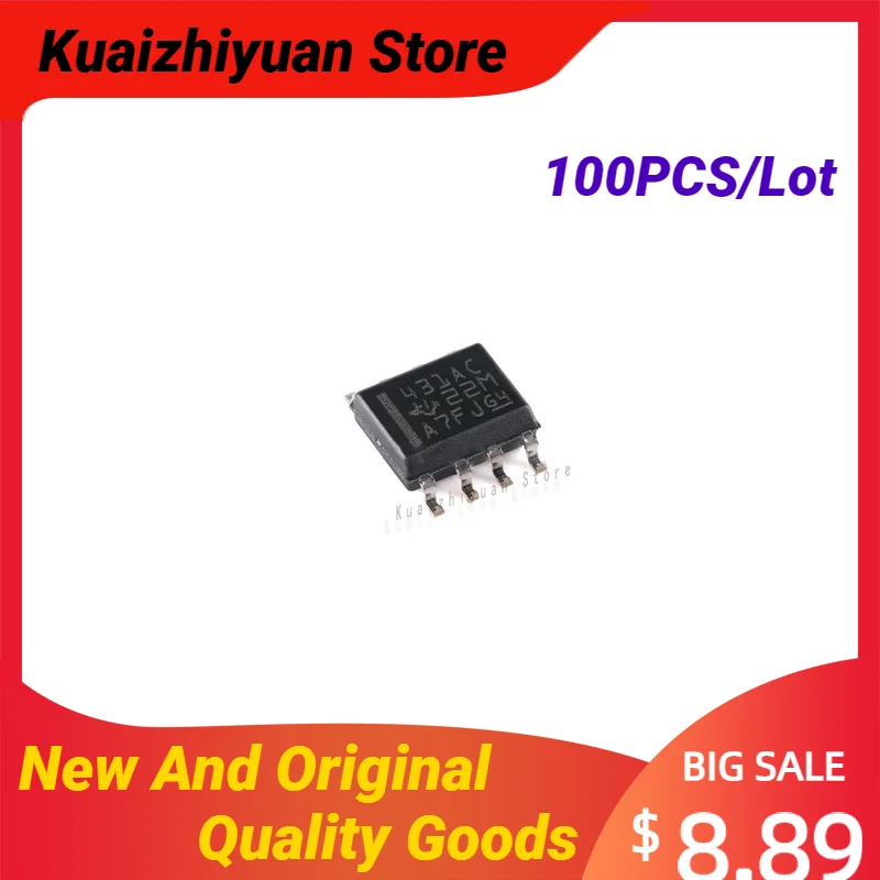 100PCS/Lot New And Original TL431ACDR TL431BQDR TL431CDR TL431IDR SOP-8 Voltage Reference Shunt Regulator Quality Goods