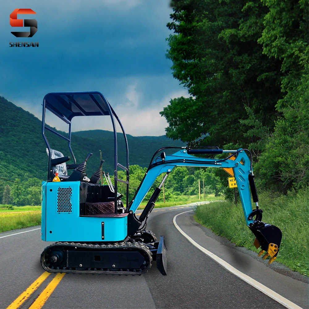 Thriller crawler hydraulic farm garden diesel excavator towable electric mini digger garden construction dig machinery customize