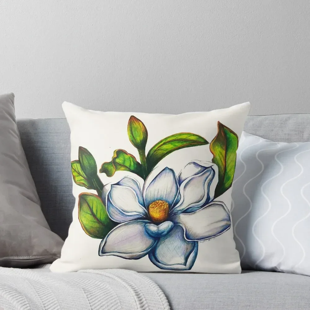 

Magnolia Flower Throw Pillow Cushion Covers For Living Room Pillow Decor Pillow