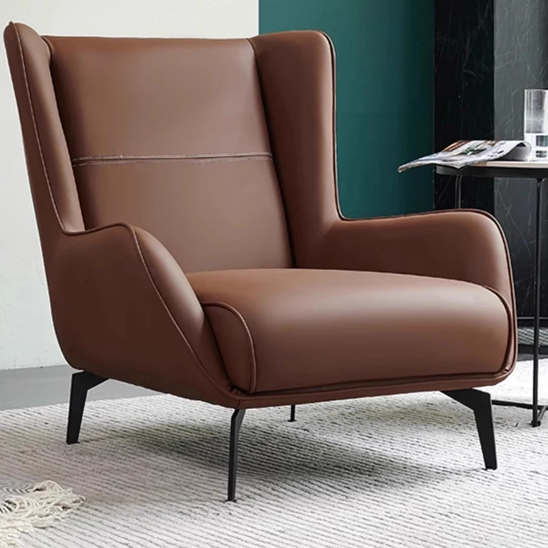 

Скандинавские диваны для ленивой гостиной, кожаный современный роскошный одиночный диван для гостиной, пуф Woonkmerbanken, мебель для гостиной