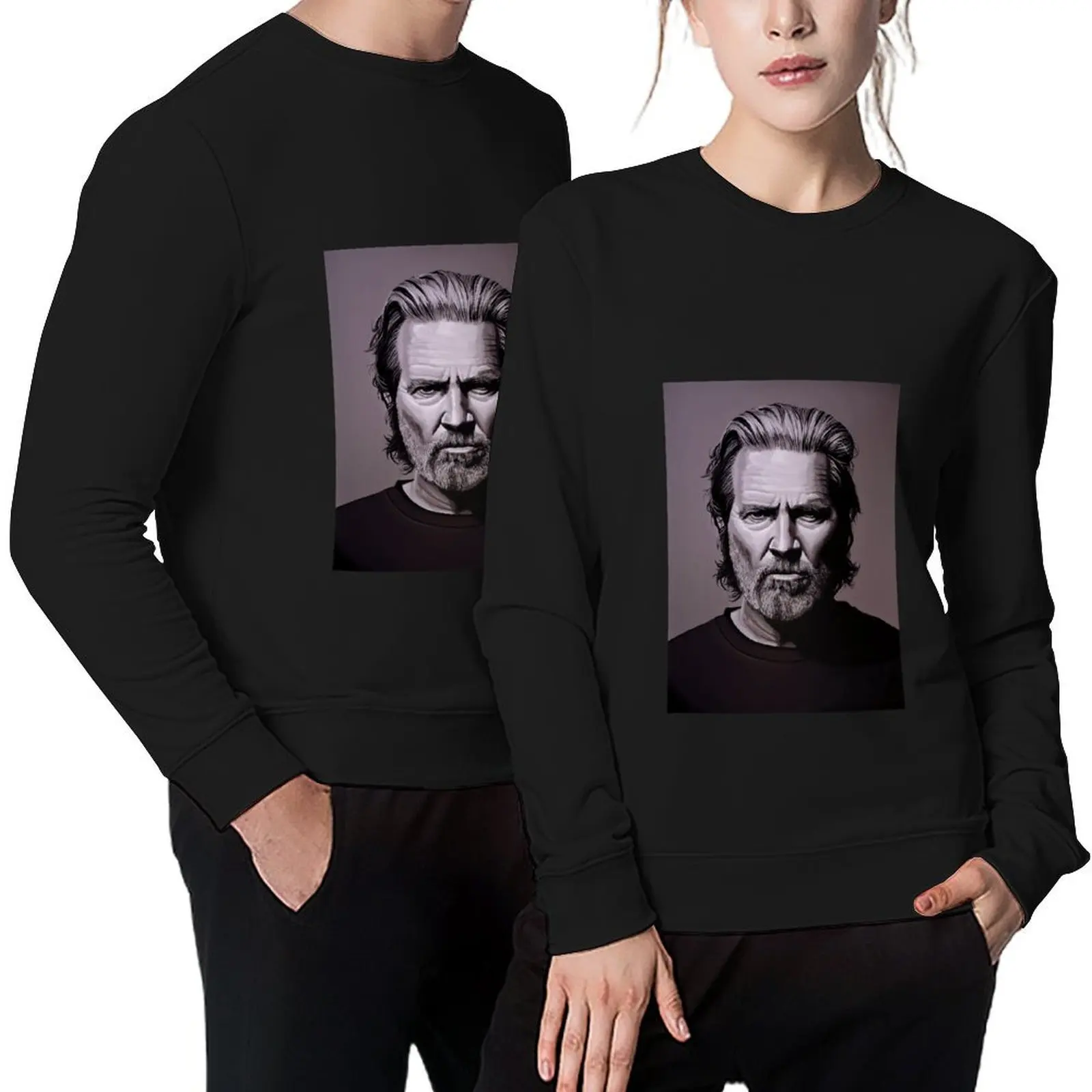 

Jeff Bridges Painting Pullover tracksuit men's clothing men clothing men's clothes new sweatshirts