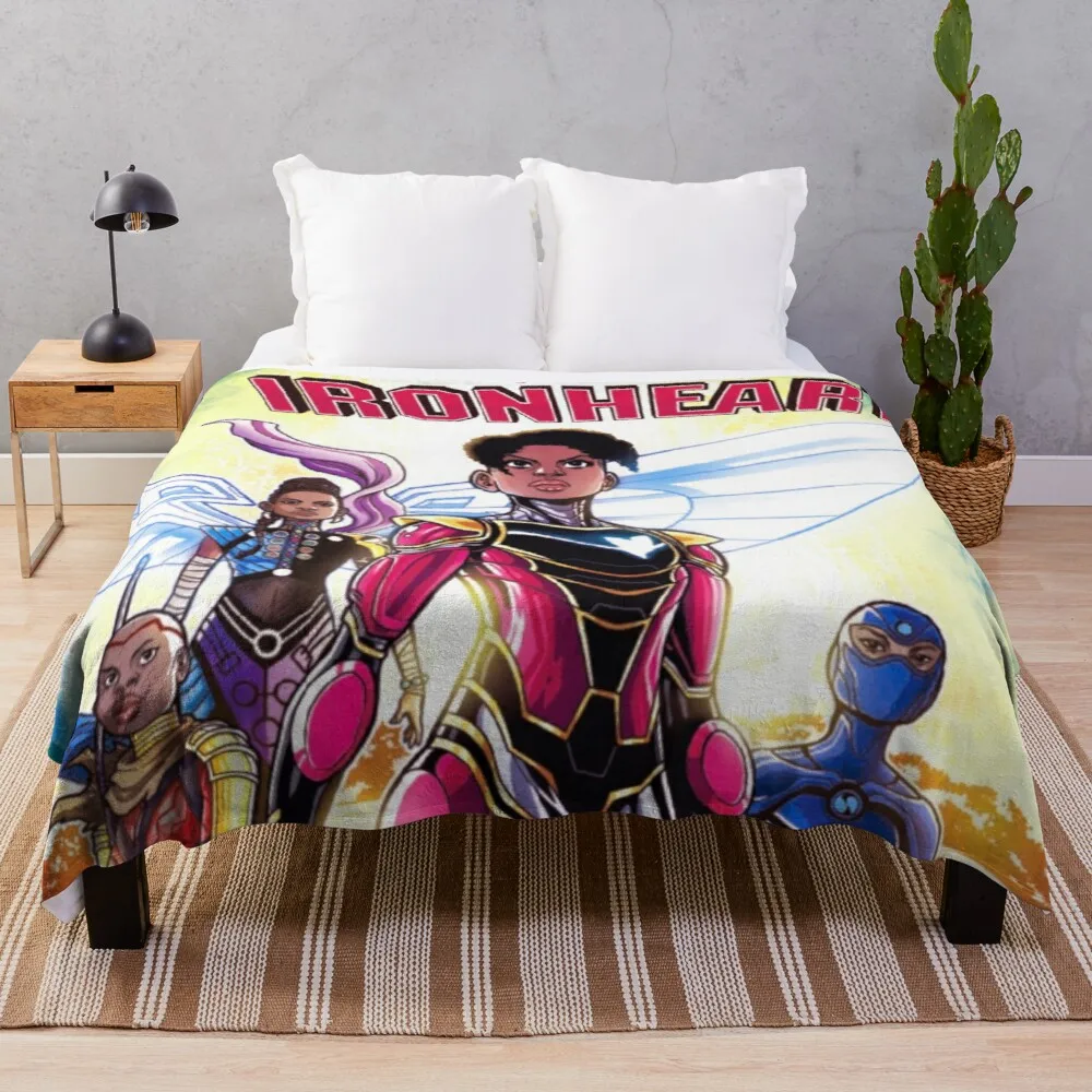 

Riri Williams Ironheart Throw Blanket Blanket Sofa Beach Blanket